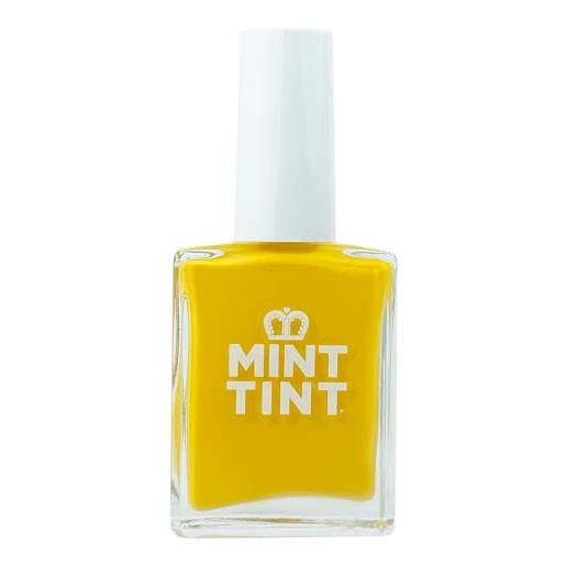 Mint Tint daisy - giallo brillante - vegano a base vegetale e cruelty free - smalto per unghie ad asciugatura rapida e di lunga durata. . 