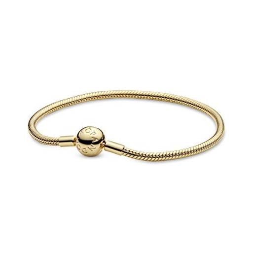 PANDORA icons snake chain 14k gold-plated bracelet, 18