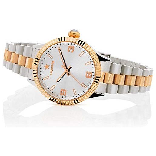 Hoops orologio Hoops new luxury silver and gold 2618lsrg, uni