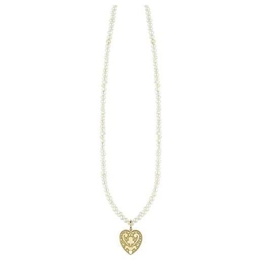 Lebole Gioielli collezione gotico romantico gclgcuore cuore collana da donna in argento pietre perla