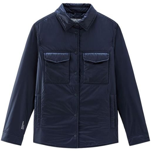 Woolrich giacca-camicia imbottita - blu