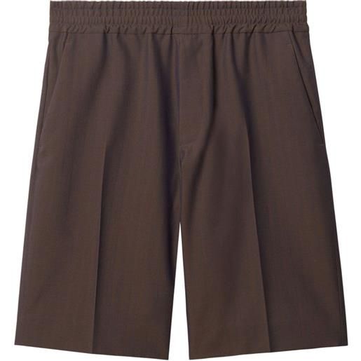 Burberry shorts sartoriali - marrone