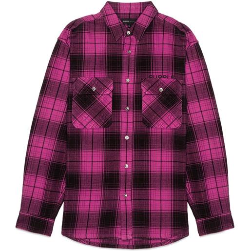 Purple Brand camicia a quadri - rosa
