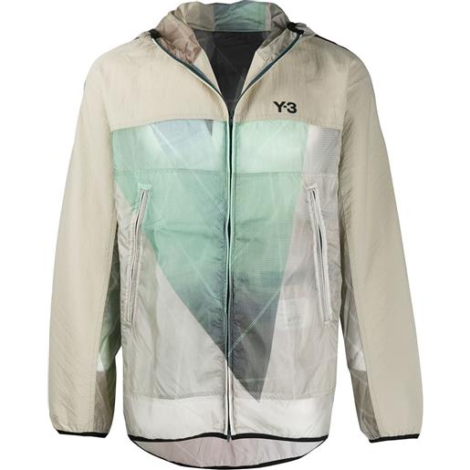 Y-3 giacca sportiva con fantasia tie dye - toni neutri