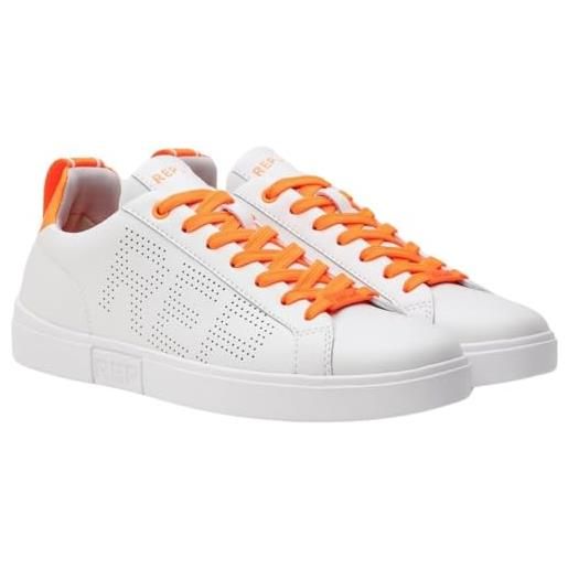 Replay polys w blink, scarpe da ginnastica donna, 076 white orange, 40 eu