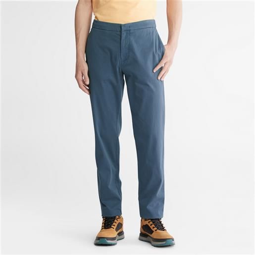 Timberland pantaloni da uomo tapered ultraelasticizzati in blu blu scuro