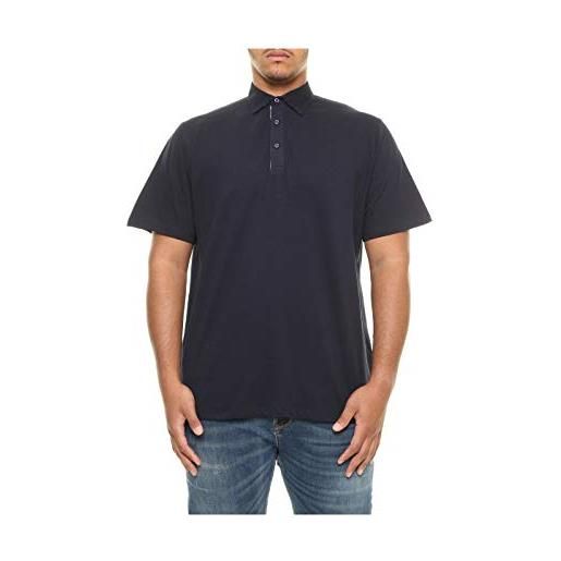 Maxfort t-shirt polo calibrata manica corta uomo taglie forti oversize (blu, 8xl)