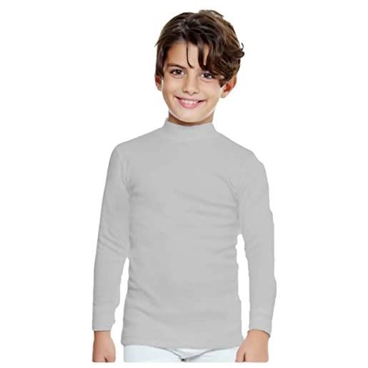 Enrico Coveri 3 pezzi maglia lupetto bambino et 4205 manica lunga in caldo cotone. Grigio chiaro 3-4 anni