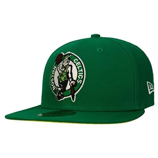 New Era cappellino 59fifty boston celtics nbaera berretto baseball cappello hiphop 7 5/8 (60,6 cm) - verde