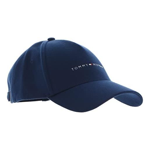 Tommy Hilfiger cappellino uomo th downtown jersey cappellino da baseball, blu (space blue), taglia unica