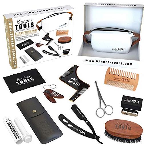 BARBER TOOLS kit/set/cofanetto per la cura e la manutenzione della barba e della rasatura. ✮ BARBER TOOLS ✮ (kit2)