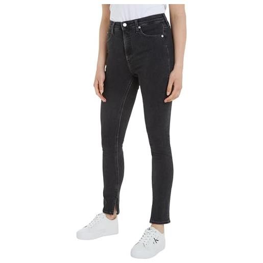 Calvin Klein Jeans high rise skinny j20j222141 pantaloni, denim (denim black), 34w / 34l donna