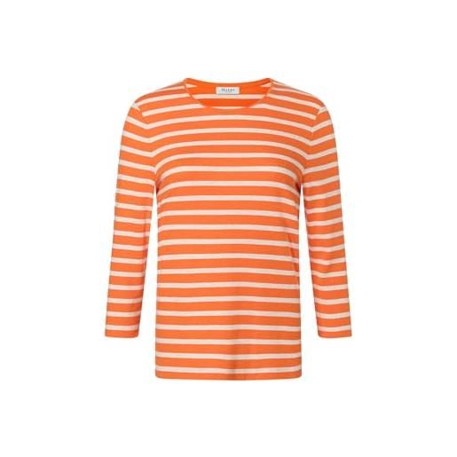 Maerz maglia a maniche lunghe 119101_10 34 t-shirt, loud arancione/beige, 40 donna