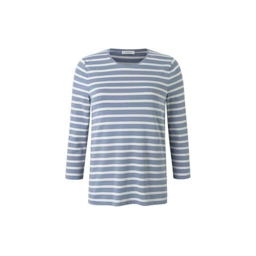 Maerz maglia a maniche lunghe 119101_84 38 t-shirt, whale blue/oat milk, 44 donna