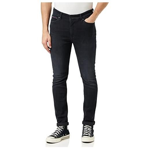 Tommy Jeans jeans uomo simon skinny elasticizzati, nero (dynamic jacob black), 38w / 36l