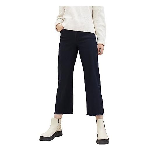 TOM TAILOR jeans a gamba larga, 10138-rinsed blue denim, 34w x 28l donna