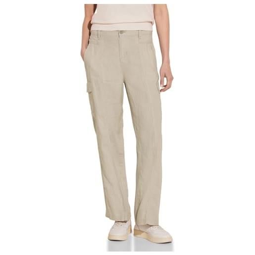 Street One a377306 pantaloni cargo, touch of sand, 44w x 30l donna