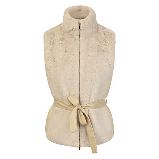 ApartFashion gilet di pelliccia, beige, s donna