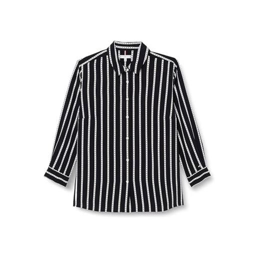Tommy Hilfiger crv argyle stripe relaxed shirt, donna, argyle stp/ desert sky, 50
