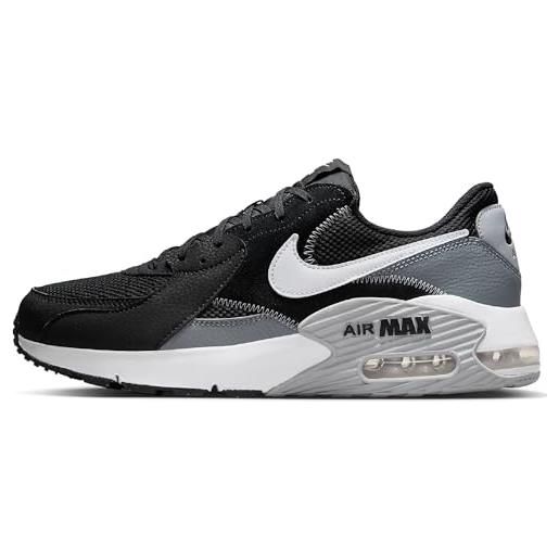 Nike air max excee, scarpe con lacci uomo, black/white/dark obsidian/wolf, 45 eu