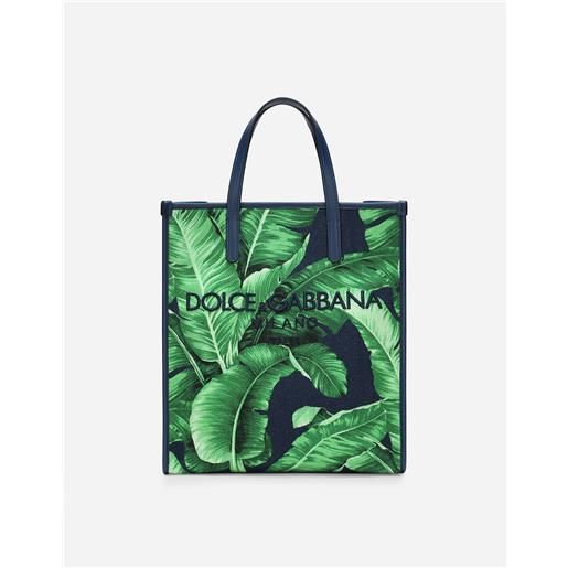 Dolce & Gabbana shopping piccola in canvas stampato