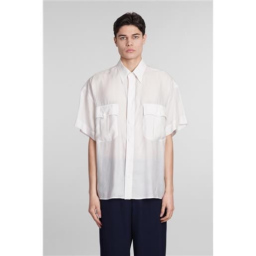 Giorgio Armani camicia in lyocell bianco