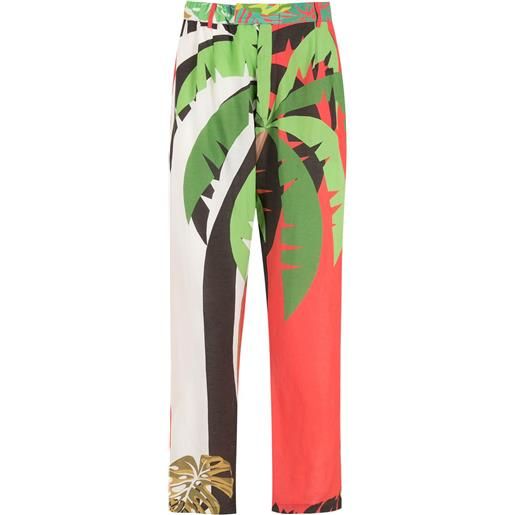 Amir Slama pantaloni con stampa tropicale - multicolore