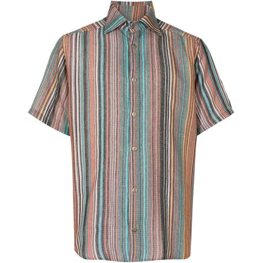 Amir Slama t-shirt a righe con effetto jacquard - multicolore