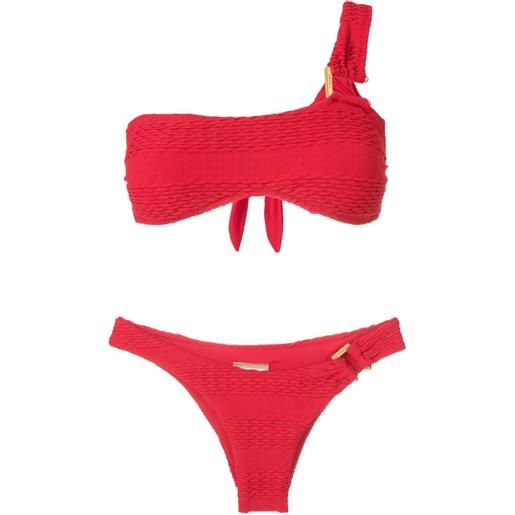 Amir Slama set bikini monospalla - rosso