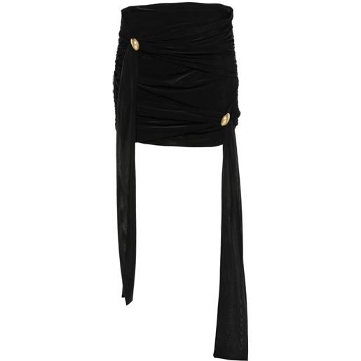 Blumarine minigonna drappeggiata - nero
