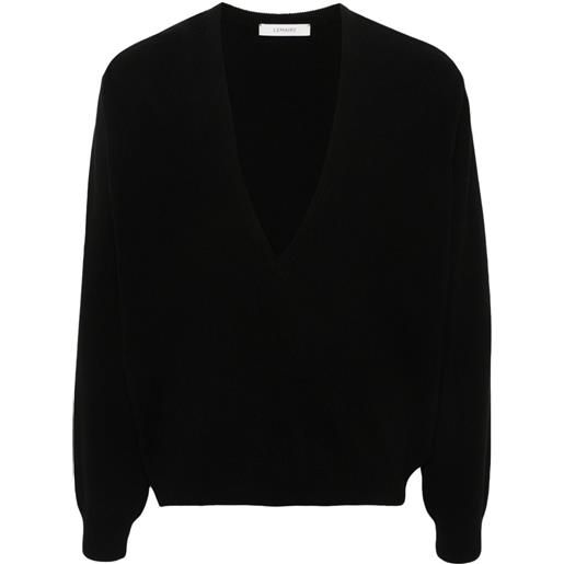 LEMAIRE maglione con scollo a v - nero