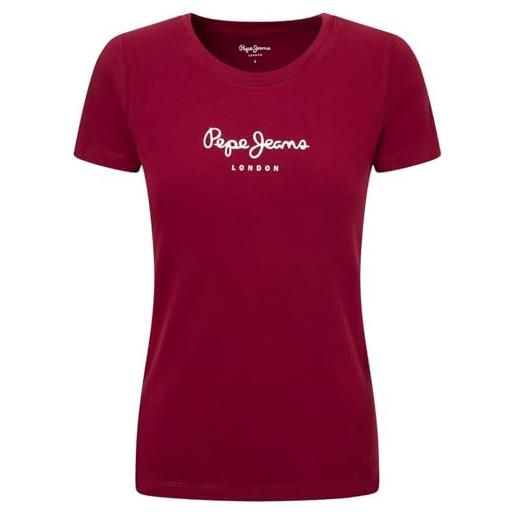 Pepe Jeans new virginia ss n, t-shirt donna, nero (black), s