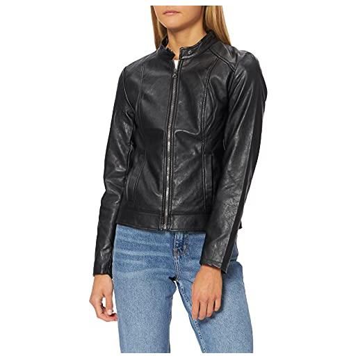 JDY jdyemily faux leather jacket otw noos, giacca donna, nero, 40 eu