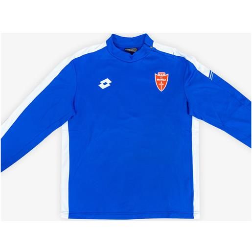 LOTTO felpa allenamento blu zip laterale junior taglia s