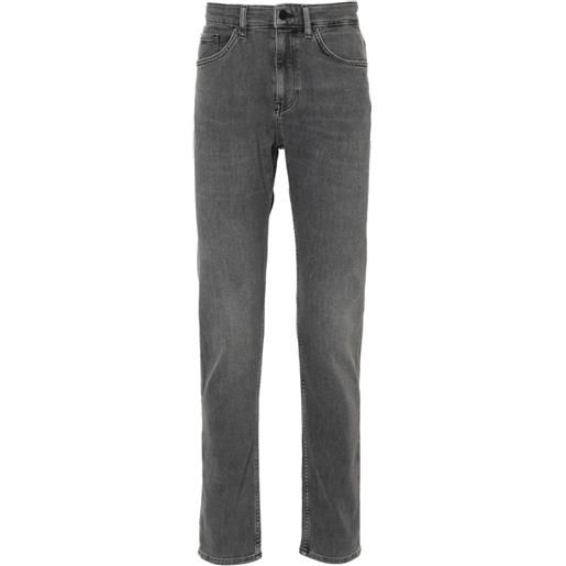 BOSS jeans affusolati con applicazione - grigio