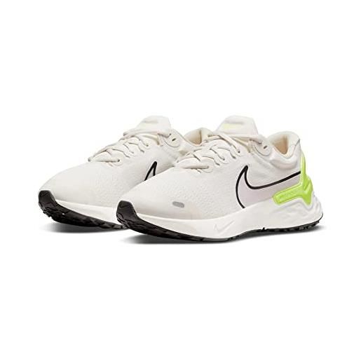 Nike renew run 3, scarpe da corsa su strada uomo, bianco (phantom anthracite volt sail), 40.5 eu