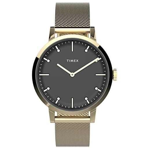 Timex orologio analogico al quarzo donna con cinturino in acciaio inossidabile tw2v37200