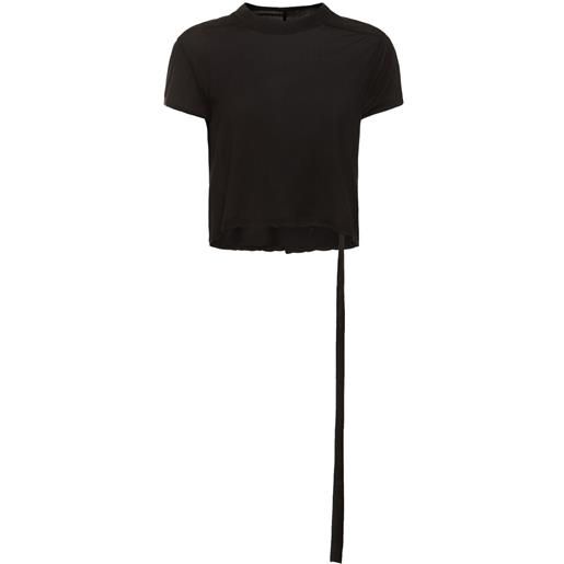 RICK OWENS DRKSHDW t-shirt cropped in jersey