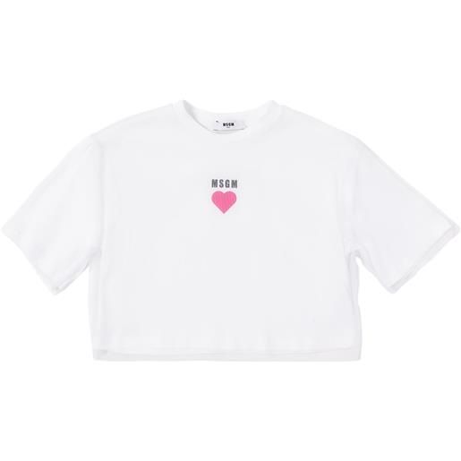 MSGM t-shirt in jersey e tulle