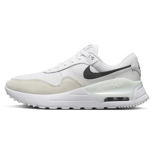 Nike air max systm, scarpe da corsa donna, bianco (white/black-summit white-photo), 38.5 eu