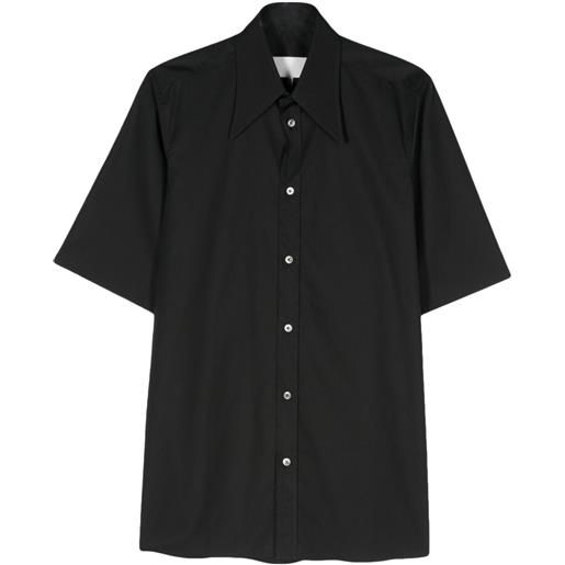 Maison Margiela camicia con logo - nero