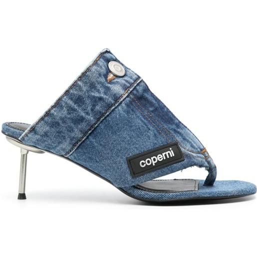 Coperni sandali denim 70mm - blu