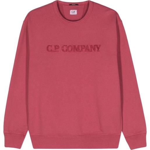 C.P. Company felpa con logo - rosso