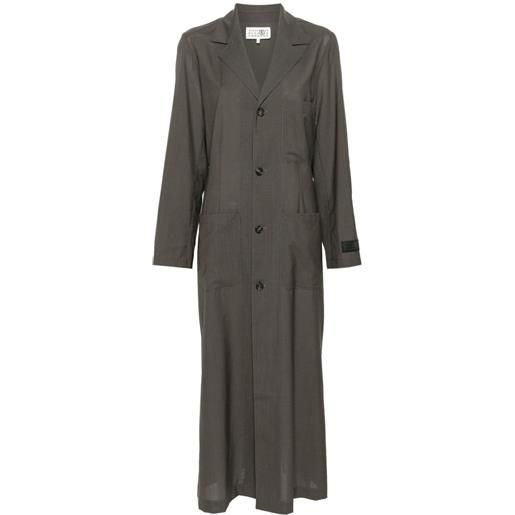 MM6 Maison Margiela cappotto monopetto - grigio