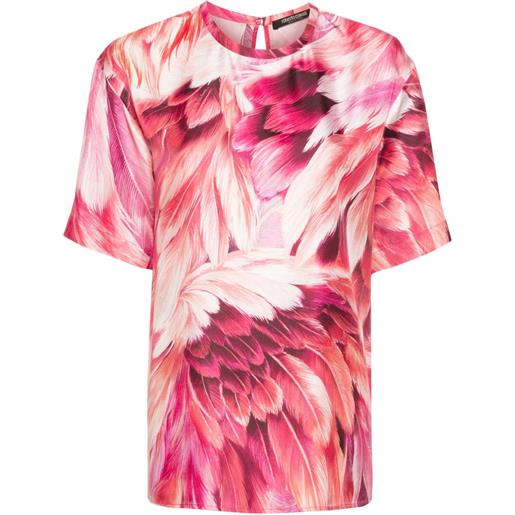 Roberto Cavalli t-shirt con stampa - rosa