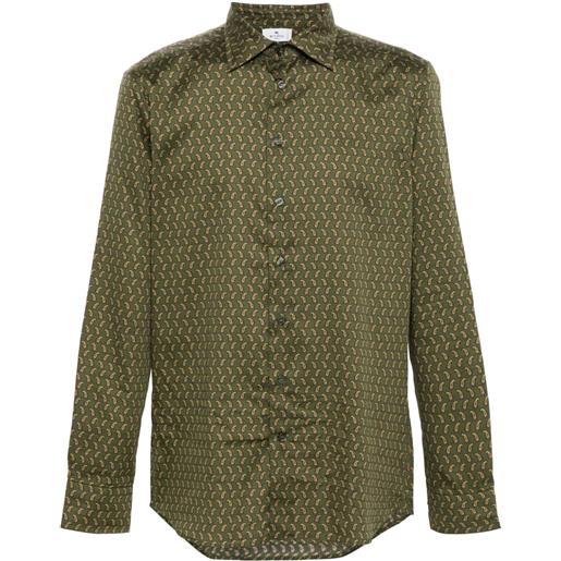 ETRO camicia con stampa paisley - verde