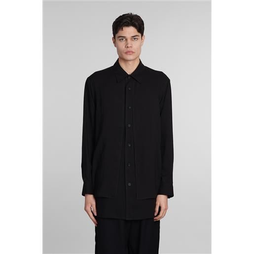 Ys Yohji Yamamoto camicia in cotone nero