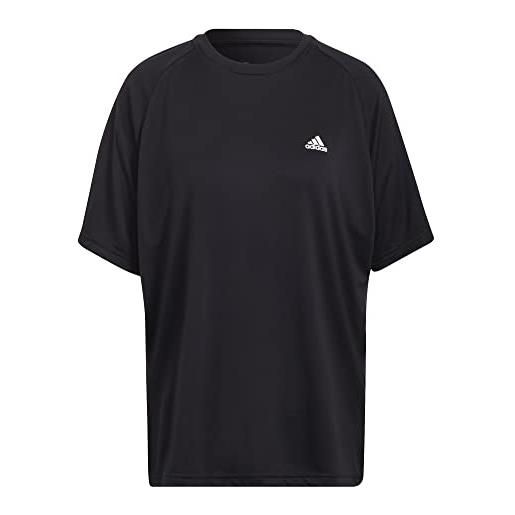 Adidas yoga boyfr tee, t-shirt donna, black, s