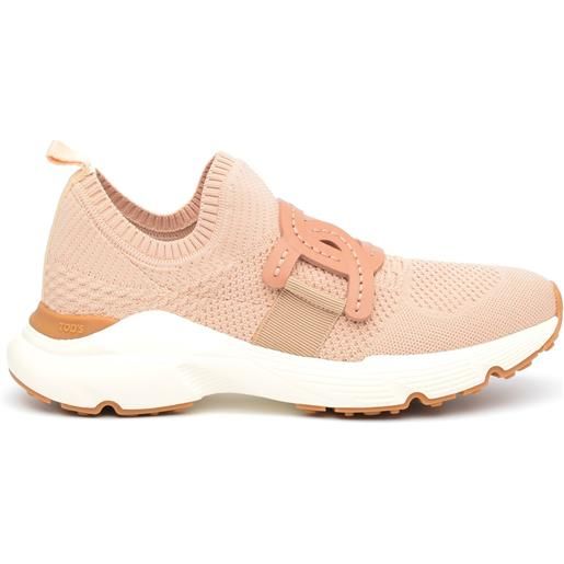 Tod's sneakers Tod's slip on in cotone stretch rosa
