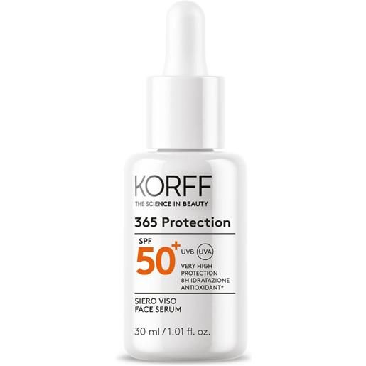 KORFF Srl korff sun 365 protection siero viso spf 50+ protezione solare molto alta 30ml